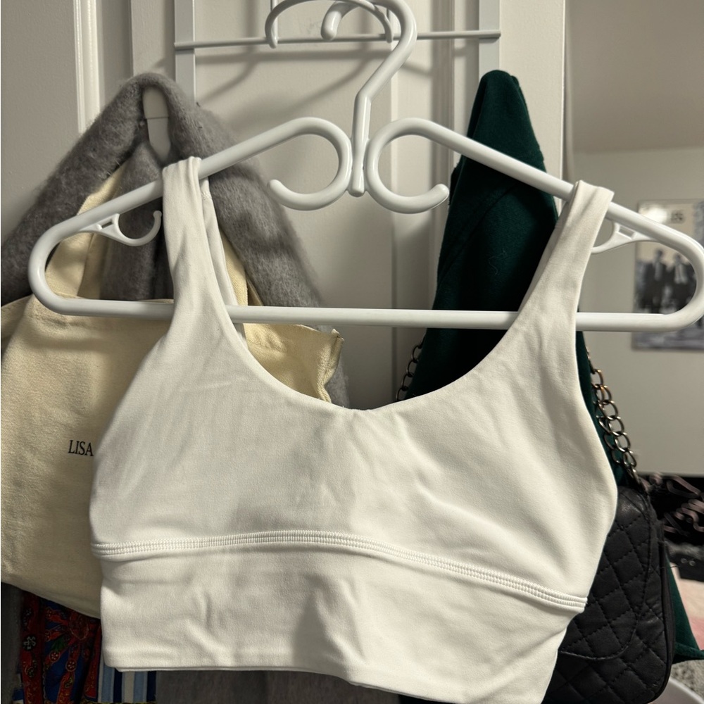 Lululemon Athletica White Sports Bra with Wide Straps